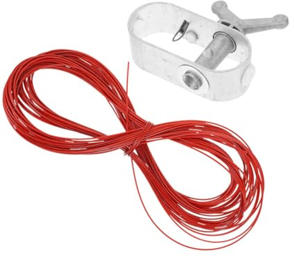 FONDOTIN Kit Treuil à Câble pour Bâche Piscine Hiver Tendeur à Cliquet Aluminium Sécurisé pour Couverture de Piscine Sol Fixation Anti-Vent