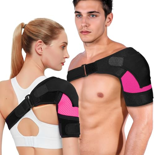 Yoodriy Verstellbare Schulterbandage aus Neopren für Herren & Damen, Atmungsaktive Schulterstütze für Komfort und Stabilität, Passt für Linke & Rechte Schulter, Ideal für Sport und Alltag