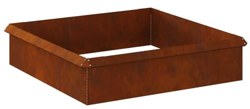 vidaXL Schneckenzauns 8 pcs Rostig Wetterfeststahl, Garten und Terrasse, Moderne Metallzaunsektion, stabile Outdoor-Barriere, einfacher Trenndesign