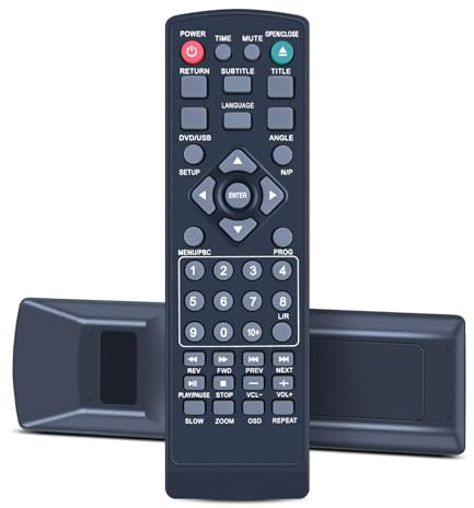 Snrigw Télécommande de rechange pour lecteur DVD Majority Scholars SCH-DVD-BLK UK