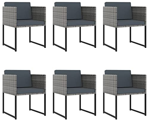 pokgdf 11-TLG. Garten-Essgruppe für 10 Personen mit weichen Baumwollkissen, Moderne PE-Rattan Gartentischgruppe mit Glasplatte als Outdoor-Essgruppe mit Stauraum Hockern