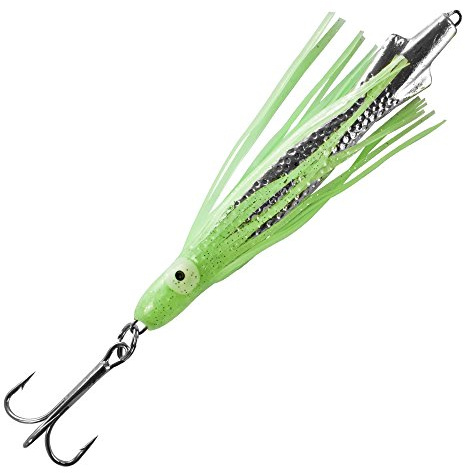 Team Deep Sea Octopus Pilker – Meeresköder mit Gummitentakeln – Erhältlich in 125g, 250g & 400g – Verschiedene Fluo- & Chrom-Farben – Ideal für Dorsch, Köhler & Heilbutt in Norwegen