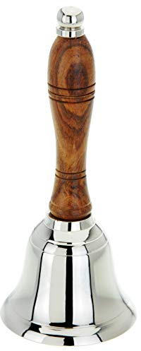 matrasa Tischglocke mit Holzgriff - Glocke - 16 cm Dekoration Weihnachtsdeko Weihnachten