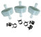 HURI 3 Stück Kraftstofffilter ersetzt für Briggs & Stratton 4112/394358 394358S Benzinfilter 75 Mikron Toro 56-6360 AM38708