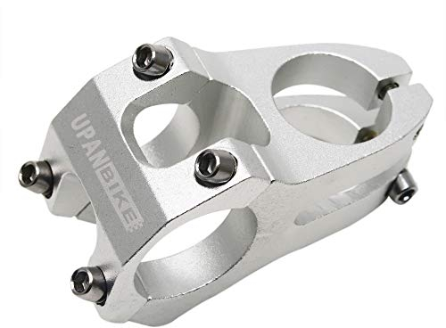 UPANBIKE Fahrrad Vorbau 28,6 31,8mm, Lenkervorbau Fahrradlenker Vorbau für Fahrrad BMX MTB Rennrad,Silber