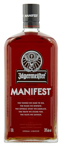 Jägermeister MANIFEST Herbal Liqueur | 1L | 38% ABV | Luxury German Liqueur | Spirits | Best Served Neat Over Ice
