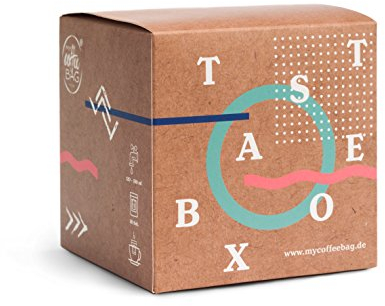Taste-Box mycoffeebag mit allen Sorten | Premium Filter Kaffee der schmeckt | Geschenke Box mit 13 Coffeebags aus 100% Arabica Bohnen | schonenste Röstung von Hand