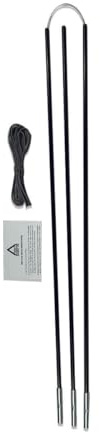 TentSpares - Highlander Blackthorn 1 & Blackthorn 2 Fibreglass Tent Pole Repair Kit, Tent Pole Replacement, Tent Poles, Camping Essentials