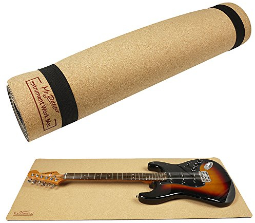 Mr.Power Gitarren-Arbeitsmatte, 104,1 x 43,2 cm, Instrumenten-Arbeitsmatte, Gitarrenreinigung, Gitarrenbauer-Werkzeug, geeignet für Gitarre, Bass, Banjo, Mandoline, Ukulele usw.