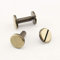alliage de zinc Rivets Chicago vis concho vis bouton Chicago pour bricolage décoration cuir reliure 11mm x 15mm Anti-bronze H42