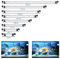 VARMHUS 18-92cm LED Aquarium-Licht Unterwasser BeleuchtungAufsatzleuchte IP68 Abdeckung Wasserdicht LED Lampe Stecker EU für Fisch Tank mit Fernbedienung RGB Farbwechsel (1.8 * 71cm, Weiß & Blau)