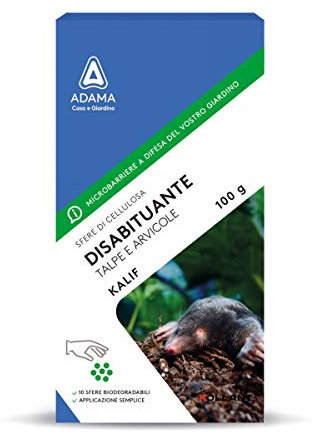 KALIF DISABITUANTE PER TALPE E ARVICOLE 100GR PROTEZIONE CASA GIARDINO REPELLENTE