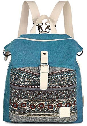EVEOUT Mochila de Hombro Casual Unisex Vintage de College, Mochila Para Portátil de Negocios Para Hombres y Mujeres Para Viajes Escolares de Trabajo, Excursiones para Acampar Daypacks