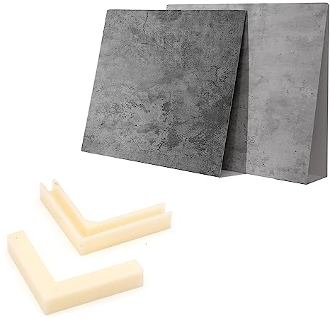 Pixapro Effect Textured PVC Boards Food Photography Creator Backdrop Studio Lighting Photo Shoot Back Drop Cameras Beginners Portable 60cm Filming Lights Booth Kit (Light Grey/Dark Grey)