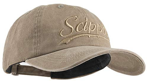 SCIPPIS Herren & Damen Basecap Baseball Schildmütze Snapback Kappe Mütze Cap Schriftzug« Khaki