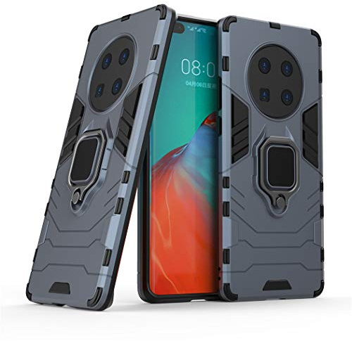Kompatibel mit Huawei Mate 40 Pro Hülle, Ring Ständer Magnetischer Handyhalter Auto Caseme Schutzhülle Case (Navy Blau)