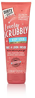 Dirty Works Lovely Scrubbly Shea Butter Body Scrub, Soft Exfoliating & Hydrating Skin Scrub, 250ml