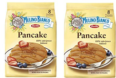 Mulino Bianco Pancake, per Colazione e Merenda, 2 Confezione da 8 Porzioni, 2x280 gr