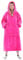 Waitu Kapuzendecke für Damen und Herren, tolles Geschenk, warm und gemütlich, groß, dick, Flanell, mit Ärmeln und großer Tasche, Rosa