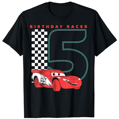 Disney Pixar Cars 5. Geburtstag Rennfahrer McQueen T-Shirt
