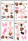 Samunshi® Wandtattoo Ballerina Set Wandbilder Kinderzimmer Deko Junge Wandtattoo Kinderzimmer Mädchen Wandsticker Kinderzimmer
