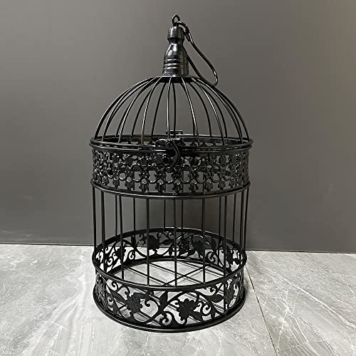 Runder Vogelkäfig, Vintage, dekorativ, Eisen, Vogelkäfig, Hochzeitsdekoration, Blumenkäfig-Dekoration, Requisiten, Vogelkäfig, hängende Blumenrahmen, Vogelkäfig-Dekoration, Tafelaufsätze, kleine