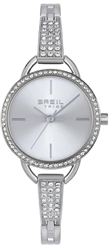 Breil Uhr Damen Caroline Ziffernblatt Silber Bewegung NUR Zeit Quartz e Bracelet Stahl Silber EW0556