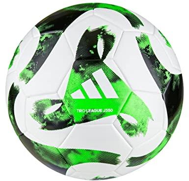 ADIDAS HT2427 TIRO LGE J350 Recreational Soccer Ball Unisex White/Black/Team solar Green Größe 4