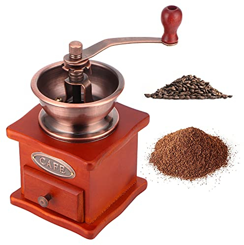 Molinillo De Café Manual, Molinillo De Mano De Madera Molinillo De Café De Manivela Manual Molinillo De Café De Estilo Retro Para Café Por Goteo Prensa Francesa
