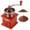 Natudeco Manual Coffee Grinder, Wooden Hand Crank Coffee Bean Grinder, Retro Style, For Drip Coffee, French Press