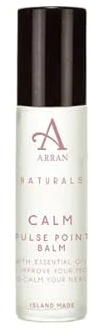 Arran Sense of Scotland Naturals Calm Pulse Point Oil with Lavender and Chamomile (10ml) Vegan, Quick-Absorbing, and Calming Aromatherapy Roll-On