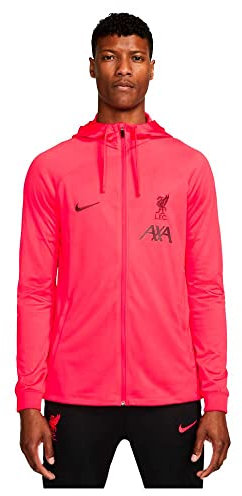 Nike Men's Liverpool FC Strike Hooded Jacket, Siren Red/Burgundy Crush, L