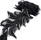 GORGECRAFT 1 Yard Perlen-Spitzenbesatz Schwarze Pailletten Spitzenband Applikation Pfeilform Netzkanten Besatz Für Kleidung Vorhang Tanz Rock Verzierungen DIY Nähen Basteln Heimdekoration Zubehör