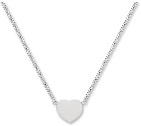 GD GOOD.designs Herzkette für Damen (Verstellbar 42-47cm) Kette mit Herz Anhänger in Gold 18K, Silber oder Rosegold | Halskette aus Edelstahl - Geschenk für Sie