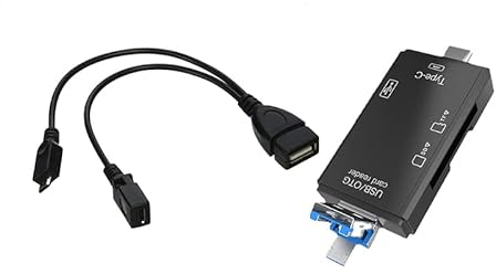 Memory Expansion Kit, Compatible with Fire TV Stick, FireStick 4K, Toshiba Samsung TV, 3-in-1 SD Card Reader, File Transfer, OTG Cable for Firesticks, Media Devices, Micro SD