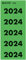Inhaltsschild 2024 Leitz, selbstklebend, 100 Stück, grün