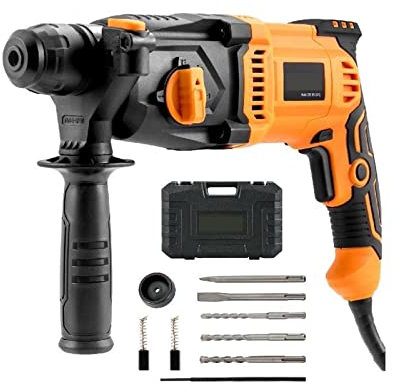 Marteau perforateur rotatif 800W Max forage 26mm 4Modes sds-plus démolition filaire électrique brise-béton marteau-piqueur d'un très Haut Rendement