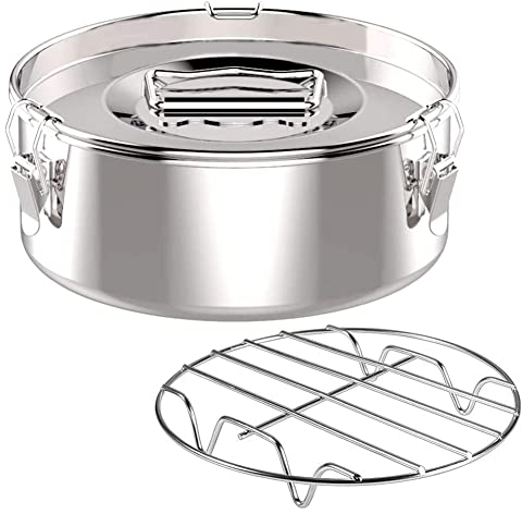 IMCCZONY Flan Pan Mold, Flan Maker de Acero Inoxidable con Tapa - Flan Maker para Olla de 6 Cuartos