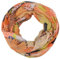 fashionchimp Damen-Loop mit Kreis-Muster, Psychedelic-Print, Schlauchschal, Sommer-Schal für Damen (Orange-Bunt)