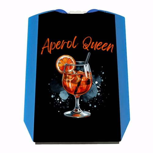 Aperol Queen Parkscheibe Trinkglas-Optik Cocktailglas-Design Orange Aperitif Alkohol Sommergetränk