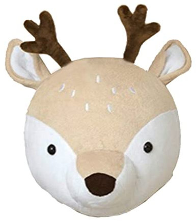 Tierköpfe zum Aufhängen an der Wand 3D-Tierkopf zum Aufhängen an der Wand Hirschköpfe Plüschspielzeug zum Aufhängen an der Wand für die Wanddekoration im Kinderzimmer