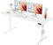 ERGOMAKER Elektrischer Höhenverstellbarer Schreibtisch 170x60cm (66.9x23.6), Höhenverstellbarer Tisch mit Spleißplatte (Weißes Gestell + Weiße Tischplatte)