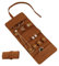 Tragbarer Schmuck-Organizer, Reise-Schmuckkoffer, kompakte Schmuckaufbewahrung, Reisezubehör, Ringhalter, Rolle, Ohrring-Aufbewahrungsbox, Schmuckrolle mit Haken, Schmuckschatulle für Armbänder und