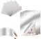 9 PCS Spiegelblätter Flexibler Nicht Glas Spiegel Kunststoff-Spiegel, Selbstklebende Spiegelfliesen in 6 Zoll x 6 Zoll und 6 Zoll x 9 Zoll, für Bastelprojekte, Wanddekoration und kreative Anwendungen