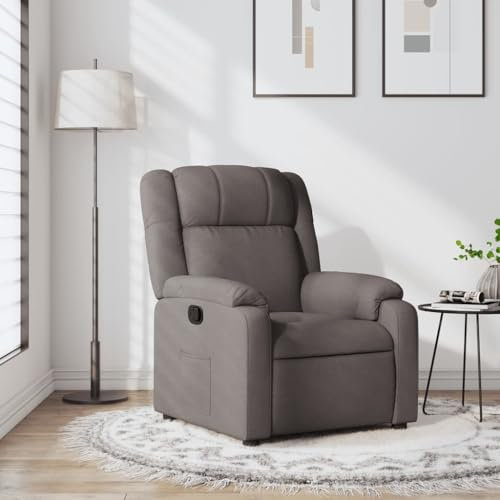 LAPOOH Relaxsessel Taupe Stoff, Fernsehsessel, Kinosessel, Lesesessel, Tv Sessel, Ohrensessel, Armsessel, Seselstuhl Wohnzimmer - 373544