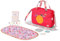 BABY born Wickeltasche Pin-Play, rosa Wickeltasche für Puppen mit Windeln, Puderdose, Aufbewahrungsbox und Pins zum Verzieren, 837610 Zapf Creation