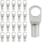 20 Stück Kabelschuhe – 16mm² Ringkabelschuhe M8 aus Verdicktem Kupfer, Unisolierte SC Crimp-Anschlüsse, Für Elektroinstallation, Industrie und Autoreparatur(Silber, SC16-8)