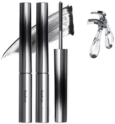 Facelove Iron Eye Curl Mascara, 3D Curl Noir Roulant Imperméable Anti-Taches Mascara (Noir)