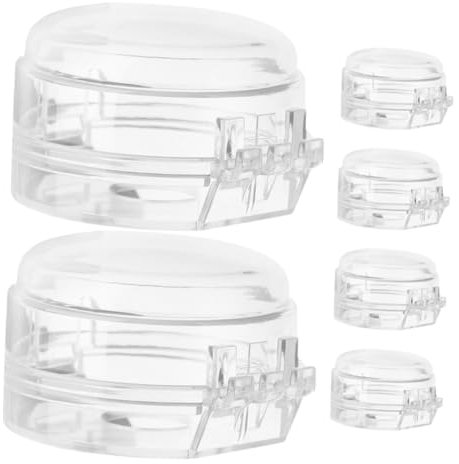 Toyvian 6stücke Herdknopf-abdeckungen Für Junge Mädchen Hochtemperaturbeständige Sicherheitslösungen Für Gasherde Und Öfen Installieren Transparent Kindersicher Und Haustiersicher