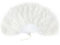 Coucoland 1920s Marabou Feather Fan Flapper Folding Hand Fans Feather Fan Handheld for 20s Vintage Gatsby Party Ivory